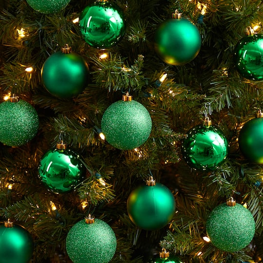 20ct. 3" Green Shatterproof Christmas Ornaments